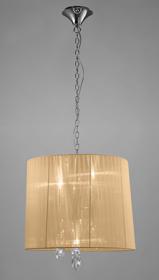 Tiffany Polished Chrome-Soft Bronze Crystal Ceiling Lights Mantra Shaded Crystal Fittings Tiffany Polished Chrome-Soft Bronze Crystal Ceiling Lights Mantra Shaded Crystal Fittings